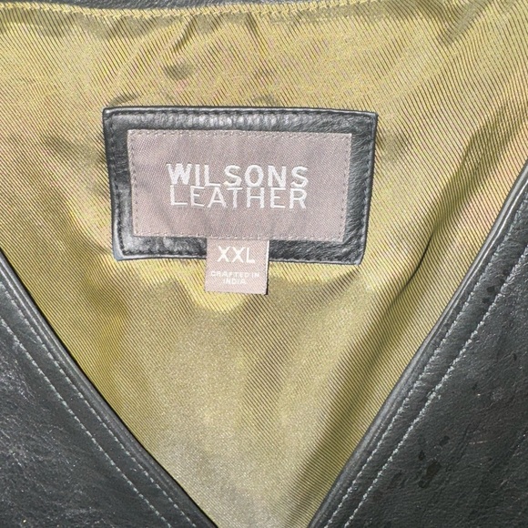 Wilsons Leather Men’s Black Motorcycle Vest Size XXL - Picture 2 of 6